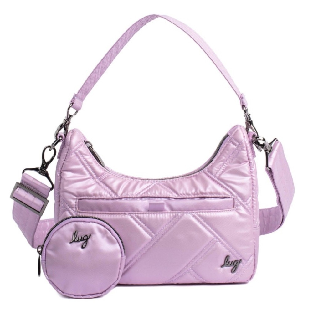 NWT LUG Curtsy Mini METALLIC SUGARPLUM crossbody Shoulder Purse